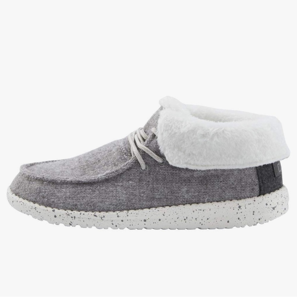 Hey Dude Britt in Charcoal size 6